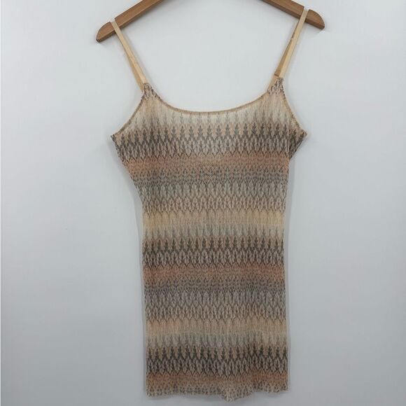 Free People Intimately Knit Slip Dress Chemise in Neutral Multi | Small - Picture 4 of 7